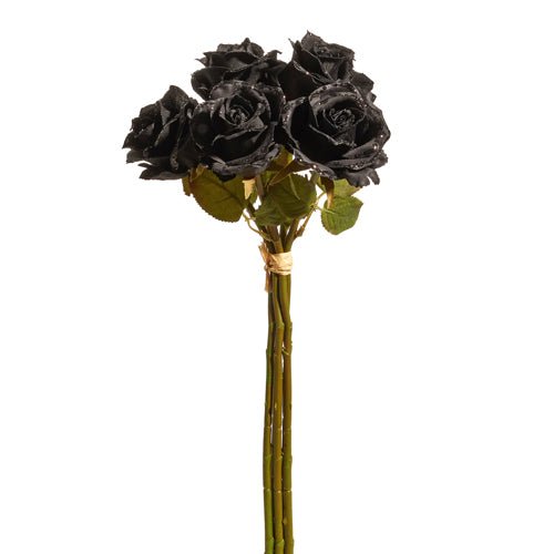 Glittered Black Rose Bundle